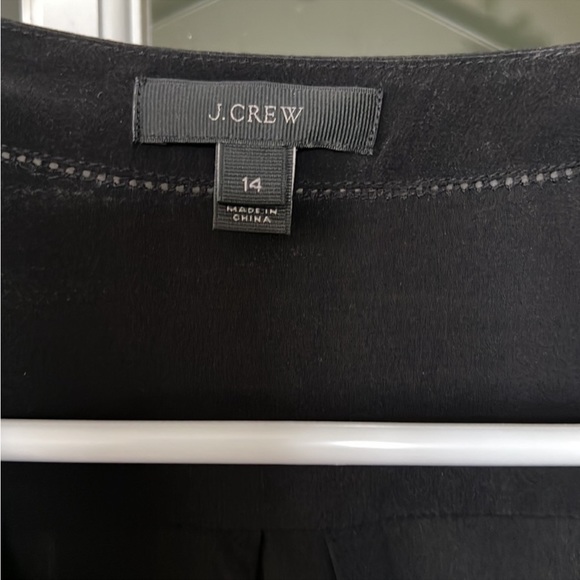 J. CREW , Black 100% Silk Blouse Shirt , size 14 - Picture 6 of 7